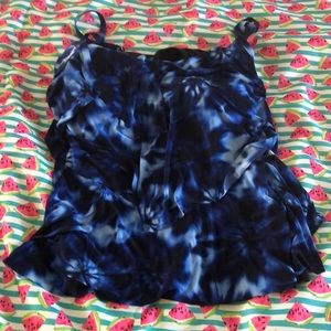 tye dyed bathing suit top